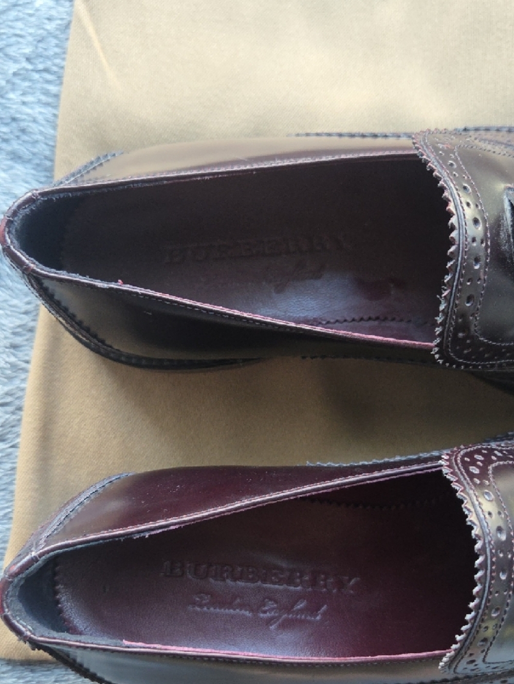 NEW Women's Burberry Tassel Brogue Wingtip Loafers  Size 39.5 - Picture 3 of 11